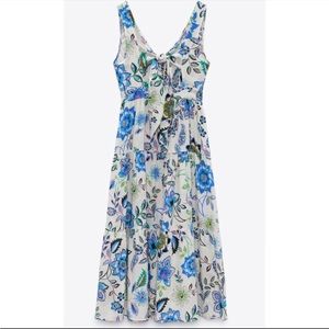 Zara Front Knot Maxi Dress
